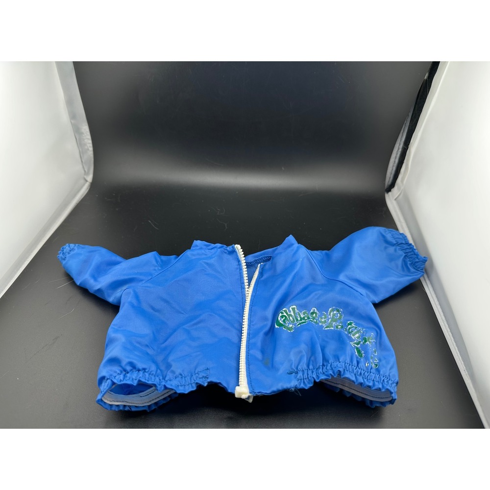 Cabbage Patch Kids Doll Jacket Blue Vtg 1983 80s Coleco Zip Up Windbreaker READ